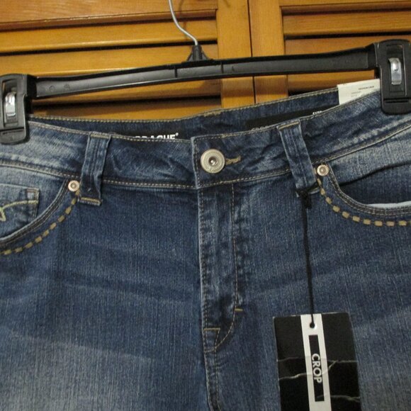Jordache jean capris Y2K NWT denim blue & stretchy size 12 - Picture 10 of 12